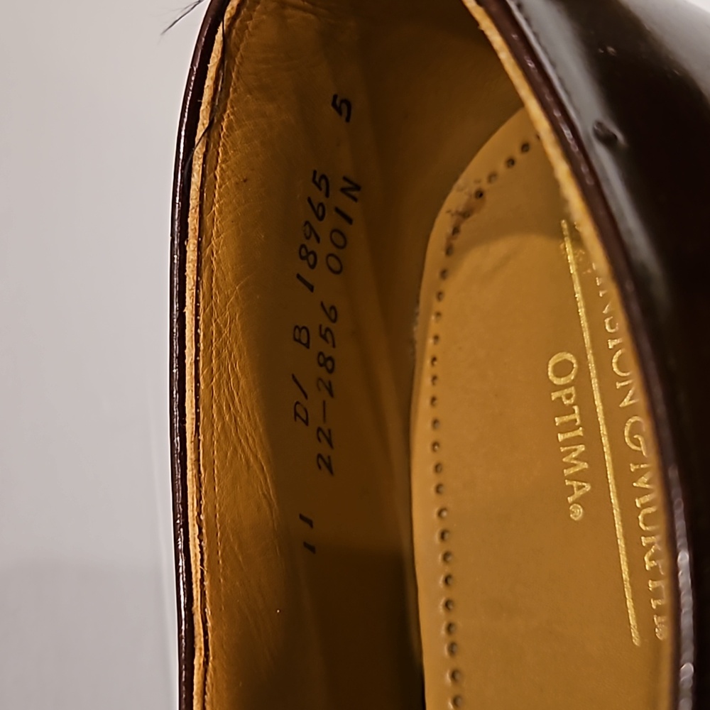 Johnston & Murphy Men’s Cap-Toe Oxfords in Dark Brown - Picture 3 of 11
